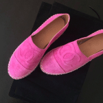 Chanel Pink Suede Espadrilles