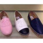 Chanel Pink/White/Blue Espadrilles