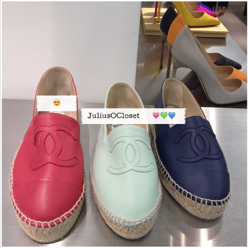 chanel espadrilles blue