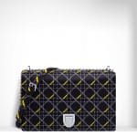 Dior Black Tufted Diorama Large Flap Bag