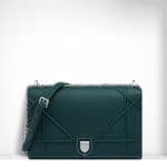 Dior Deep Green Diorama Large Flap Bag