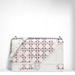 Dior Latte Tufted Lambskin Diorama Large Flap Bag