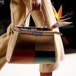 Fendi Beige Multicolor Peekaboo Bag - Fall 2015 Runway