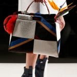 Fendi Grey Multicolor Peekaboo Bag - Fall 2015 Runway