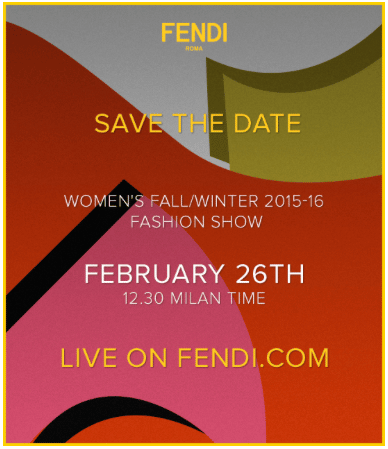 Fendi Live Stream