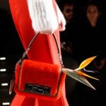 Fendi Red Fur Baguette Bag - Fall 2015 Runway