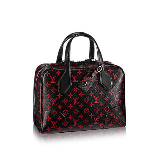 AUTH LOUIS VUITTON MONOGRAM RED INFRAROUGE NEW REVIVAL BALLERINA