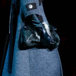 Marc Jacobs Grey Chevron with Fur Clutch Bag - Fall 2015