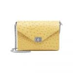 Mulberry Camomile/Cream Ostrich Delphie Bag