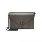 Mulberry Dark Silver Metallic/Black Delphie Bag