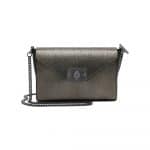 Mulberry Dark Silver Metallic/Black Small Delphie Bag