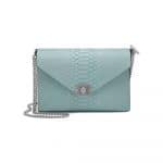 Mulberry Sky Blue/Midnight Blue Silky Snake Leather Delphie Bag