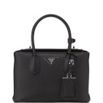 Prada Black Saffiano Twin Bag