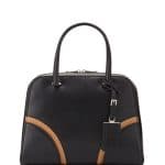 Prada Black Vachetta Satchel Bag