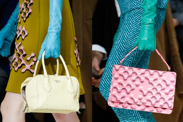 Prada Fall/Winter 2015 Runway Bag Collection Featuring Pastel