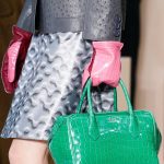 Prada Green Crocodile Top Handle Bag Fall 2015 Runway