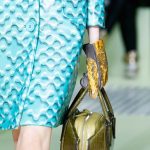 Prada Olive Green Crocodile Top Handle Bag 2 - Fall 2015 Runway