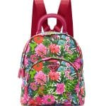 Prada Pink Floral Tessuto Stampato Floral Backpack