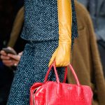 Prada Red Crocodile Top Handle Bag - Fall 2015 Runway