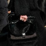 Proenza Schouler Black/Grey Fur Kent Bag - Fall 2015
