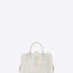 Saint Laurent Dove White Baby Cabas Monogram Bag