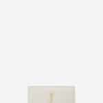 Saint Laurent Dove White Classic Monogram Clutch Bag