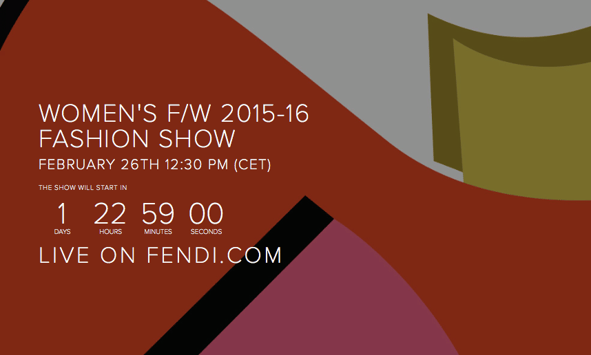Fendi Fall 2015 Live Stream