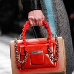 Balenciaga Beige/Red Flap Bag - Fall 2015 Runway