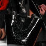 Balenciaga Black Ostrich Bucket Tote Bag - Fall 2015 Runway