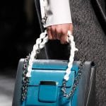 Balenciaga Grey/Turquoise Flap Bag 2 - Fall 2015 Runway