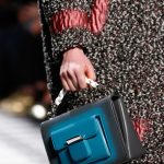 Balenciaga Grey/Turquoise Flap Bag - Fall 2015 Runway