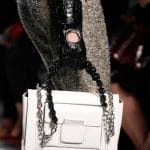 Balenciaga White with Stitch Detail Flap Bag - Fall 2015 Runway