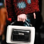 Balenciaga White/Black Flap Bag - Fall 2015 Runway