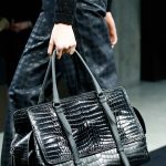 Bottega Veneta Black Crocodile Top Handle Bag 3 - Fall 2015