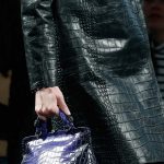 Bottega Veneta Violet Ombre Crocodile Top Handle Bag - Fall 2015