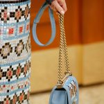 Chanel Light Blue Mosaic Boy Bag - Fall 2015 Runway
