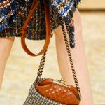 Chanel Multicolor Fabric Houndstooth Print with Quilted Leather Shoulder Bag - Fall 2015 Runway