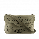 Chanel Olive Green Embroidered Velvet Messenger Bag - Spring 2015 Act 2