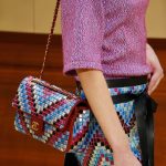 Chanel Pink/White/Blue Mosaic Flap Bag - Fall 2015 Runway