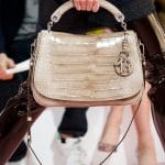 Dior Beige Crocodile Flap Bag - Fall 2015 Runway