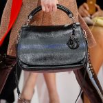 Dior Black/Blue Flap Bag - Fall 2015 Runway