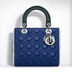 Dior Blue/Celeste/Deep Green Lady Dior Bag - Spring 2015