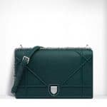 Dior Deep Green Diorama Large Flap Bag - Spring 2015