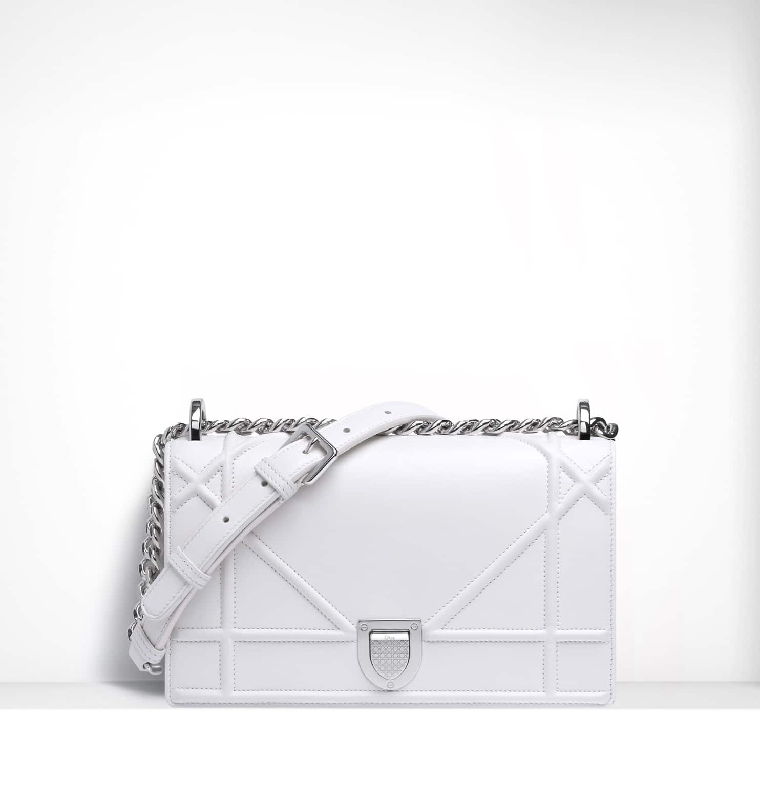 dior diorama bag white