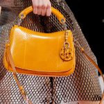 Dior Orange Python Flap Bag - Fall 2015 Runway