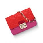 Dior Red/Papaya/Tea Rose Miss Dior Mini Promenade Pouch Bag - Spring 2015