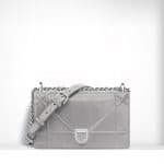 Dior Silver Iridescent Nubuck Diorama Small Flap Bag - Spring 2015