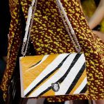 Dior Yellow/White/Black Cannage Diorama Flap Bag - Fall 2015 Runway