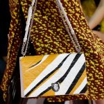 Dior Yellow/White/Black Cannage Diorama Flap Bag - Fall 2015 Runway