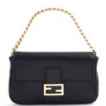 Fendi Black Micro Baguette Bag